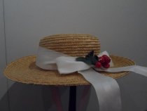 Straw Hat with Cherries